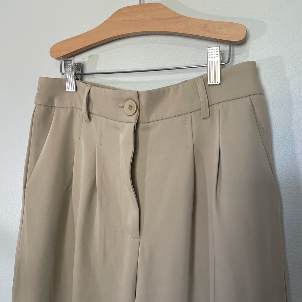 Princess Polly Tan Wide-Leg Trousers - Picture 2 of 5